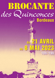 Brocante de Printemps de Bordeaux Quiconces 2023