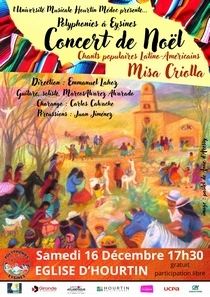 Affiche Concert de Noel à Hourtin 2023