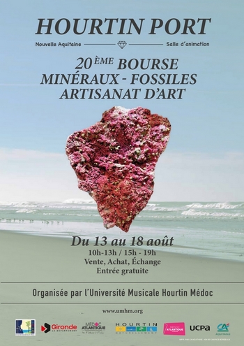 Affiche Bourse aux minéraux et aux fossiles 2025
