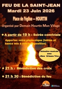 Affiche Feu de la Saint-Jean à Hourtin 2026