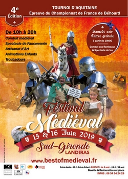 BESTOFMEDIEVAL  - Festival Médiéval Sud Gironde  2018 à LANDIRAS