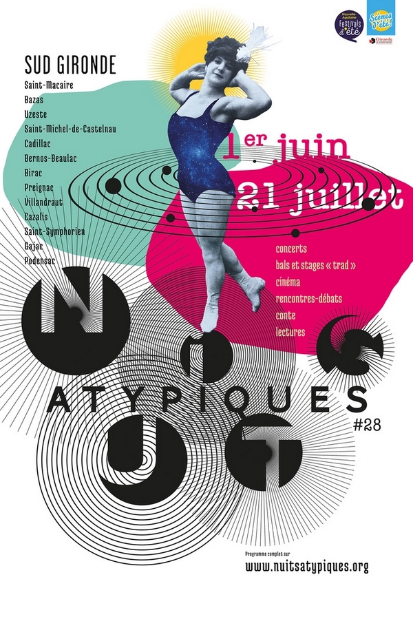 Affiche Le festival des Nuits Atypiques en Sud Gironde 2019