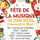 Affiche Fête de la musique à Cassy 2022 à LANTON le 21/06/2022