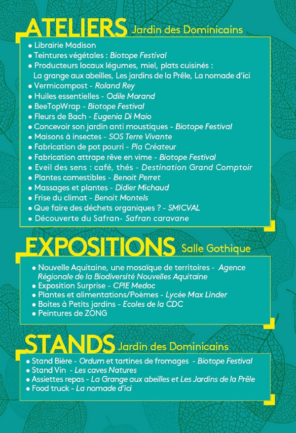 Festival Biotope 2019 à Saint-Emilion