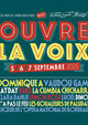Affiche Festival Ouvre la Voix 2025 du 05/09/2025 au 07/09/2025