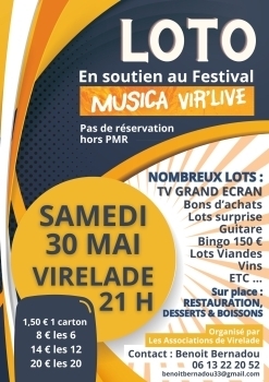 Affiche Loto excepetionnel de soutien au futur festival 2026