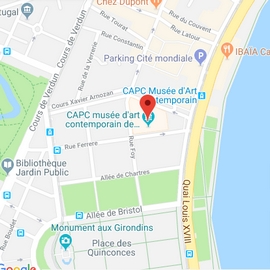 Situation du CAPC Musées d'Art contemporain à Bordeaux