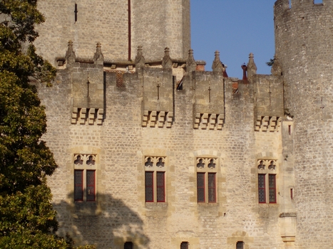 face sud du château Roquetaillade