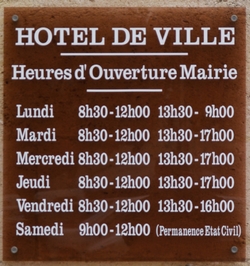 horaires mairie de Saint-André de cubzac