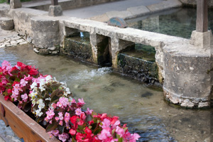 ST-PIERRE DE BAT : Détail du lavoir