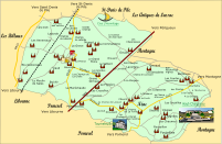 Carte de l'appellation Lalande de Pomerol