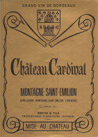 Vignobles BERTIN : Etiquette Château Cardinal