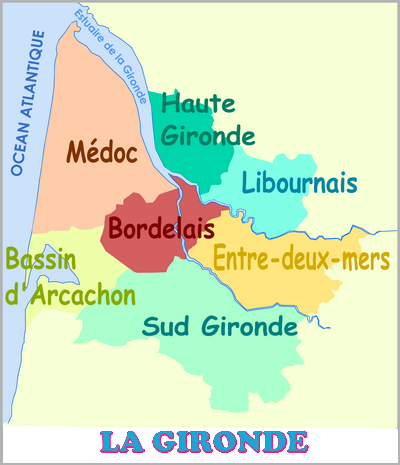 Carte de la gironde